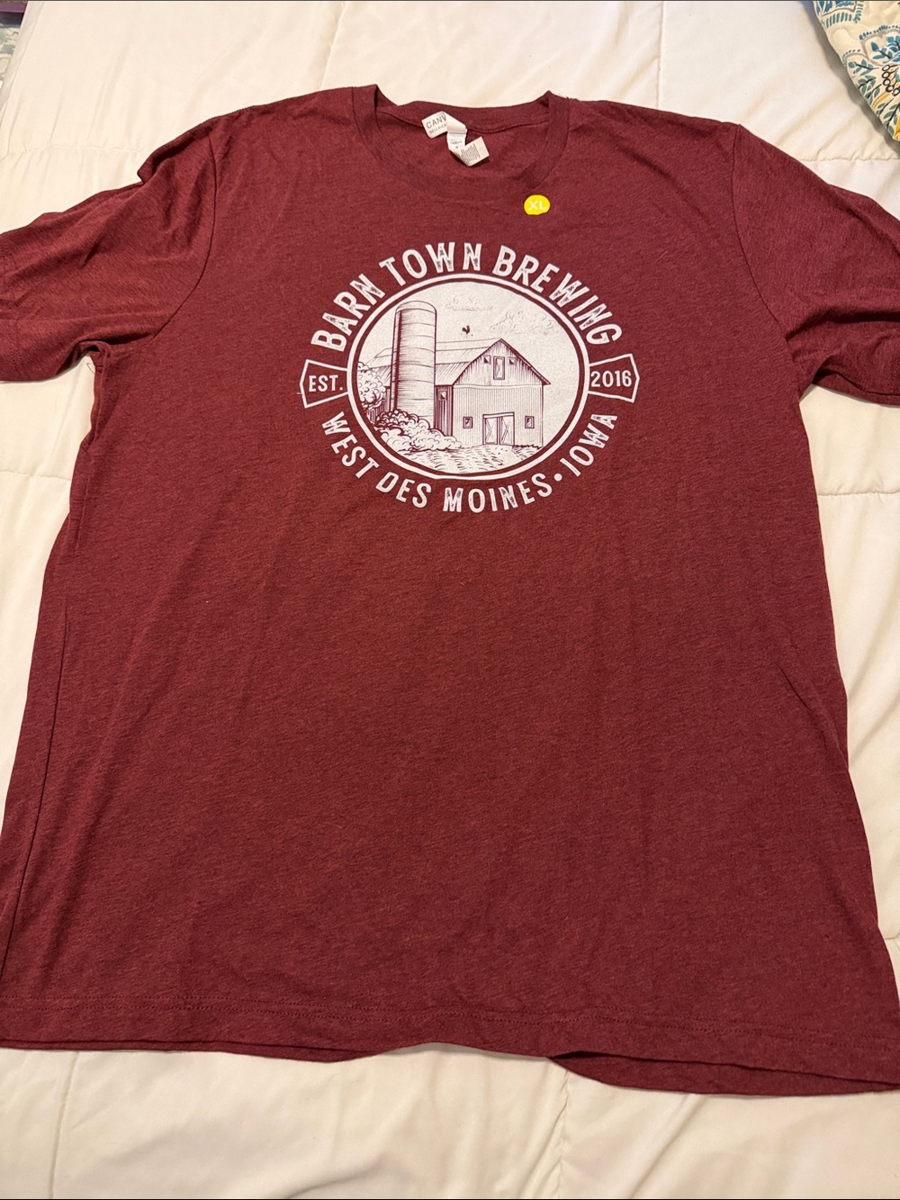 Barn Town Brewing, Maroon Graphic Tee - Men
